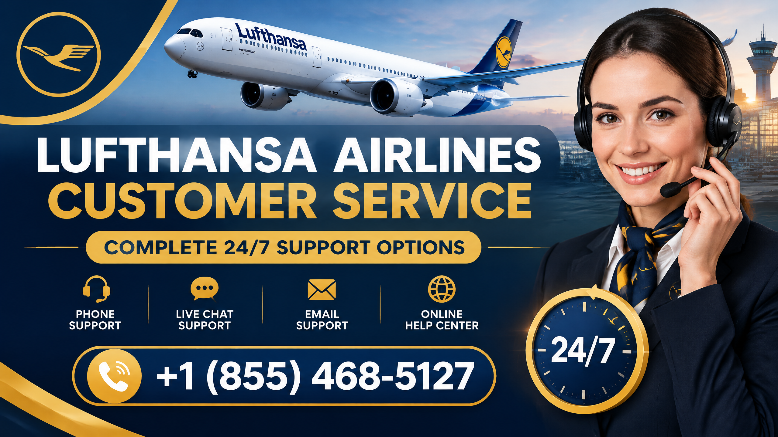 {Lufthansa Airlines Customer Service}} Live Toll Free Number USA Guide Step by Step Help & Support