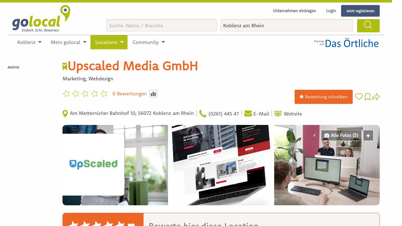  Upscaled Media GmbH - 5 Fotos - Koblenz am Rhein - Am Metternicher Bahnhof | golocal