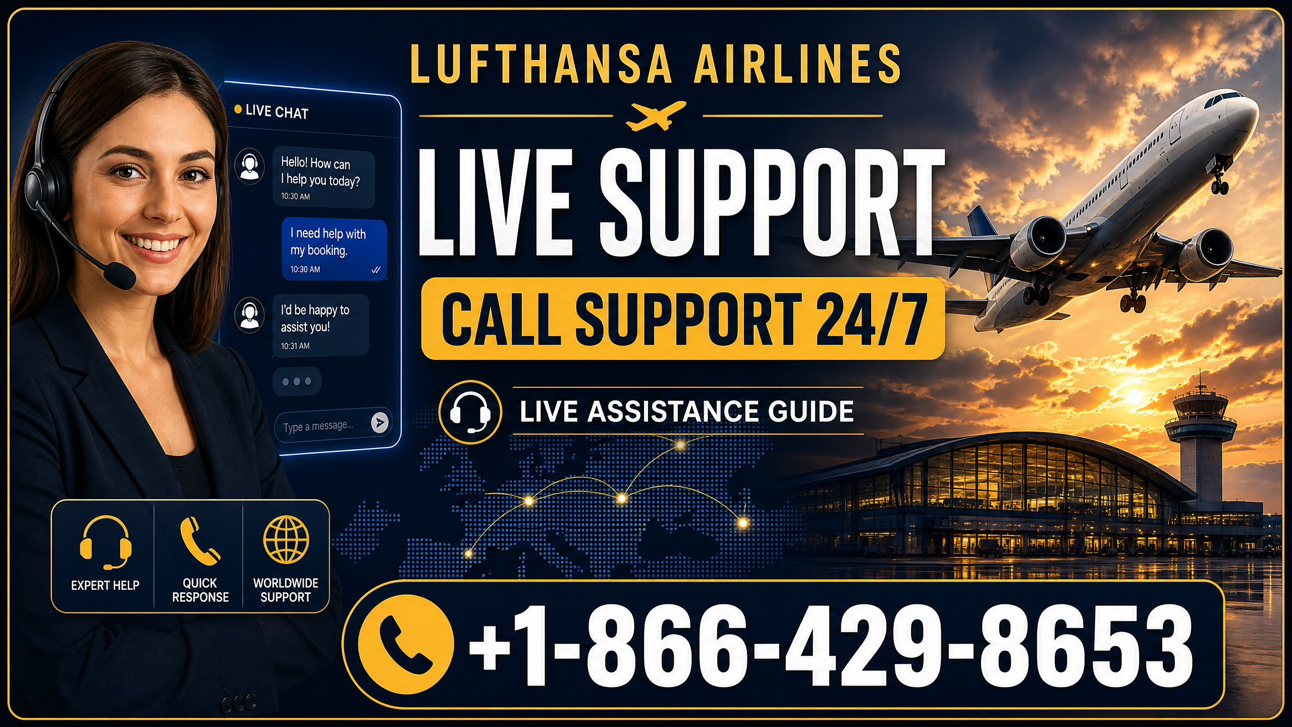 { Lufthansa Airline Live Customer Service} Complete Guide = Step-by-Step Help & Support 24/7 - YouTube
